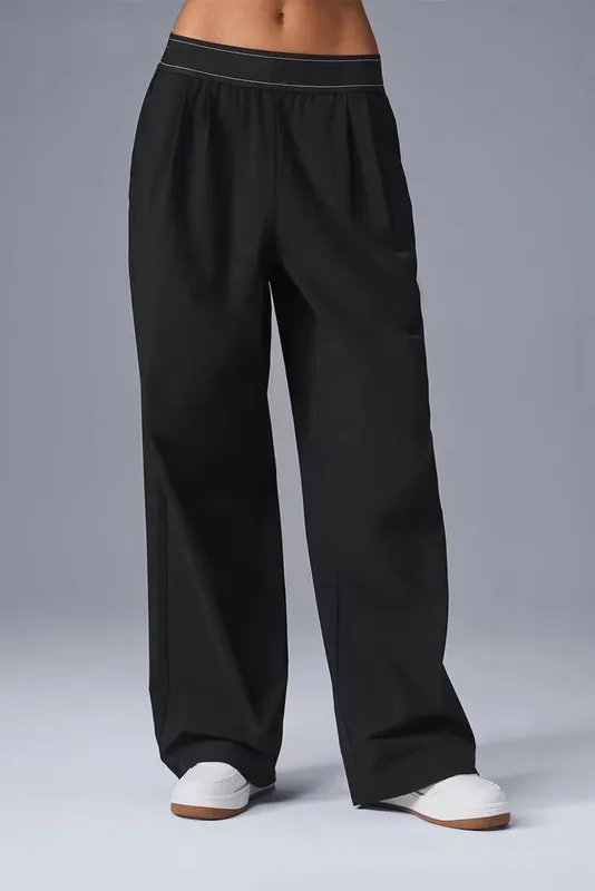 594A NUEVA LLEGA Mujeres Pantalones de yoga de cintura alta Pantalones de pierna recta Pantalones de fitness estacionados