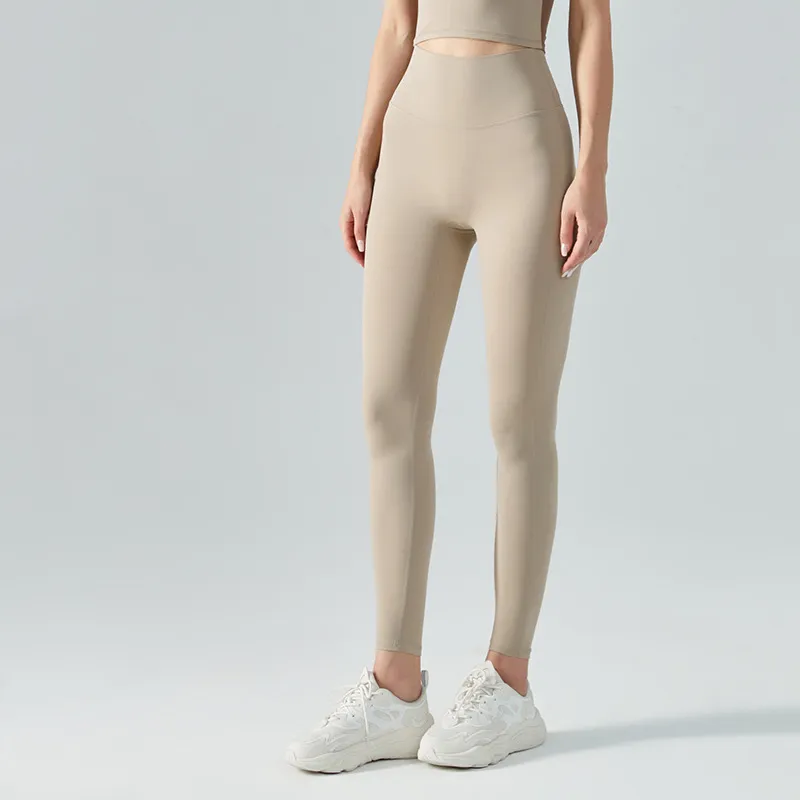 A381 Leggings de cintura alta Mujeres Pantalones de yoga deportivos Leggings de gimnasio