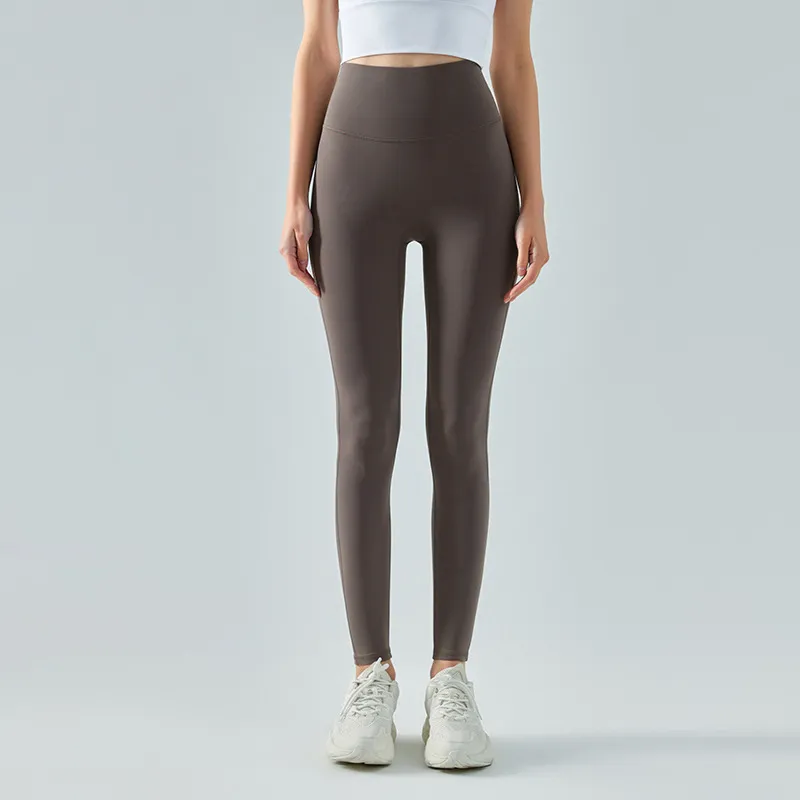 A381 Leggings de cintura alta Mujeres Pantalones de yoga deportivos Leggings de gimnasio