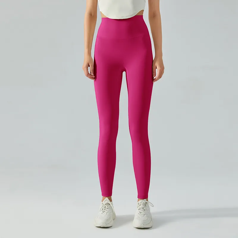 A381 Leggings de cintura alta Mujeres Pantalones de yoga deportivos Leggings de gimnasio