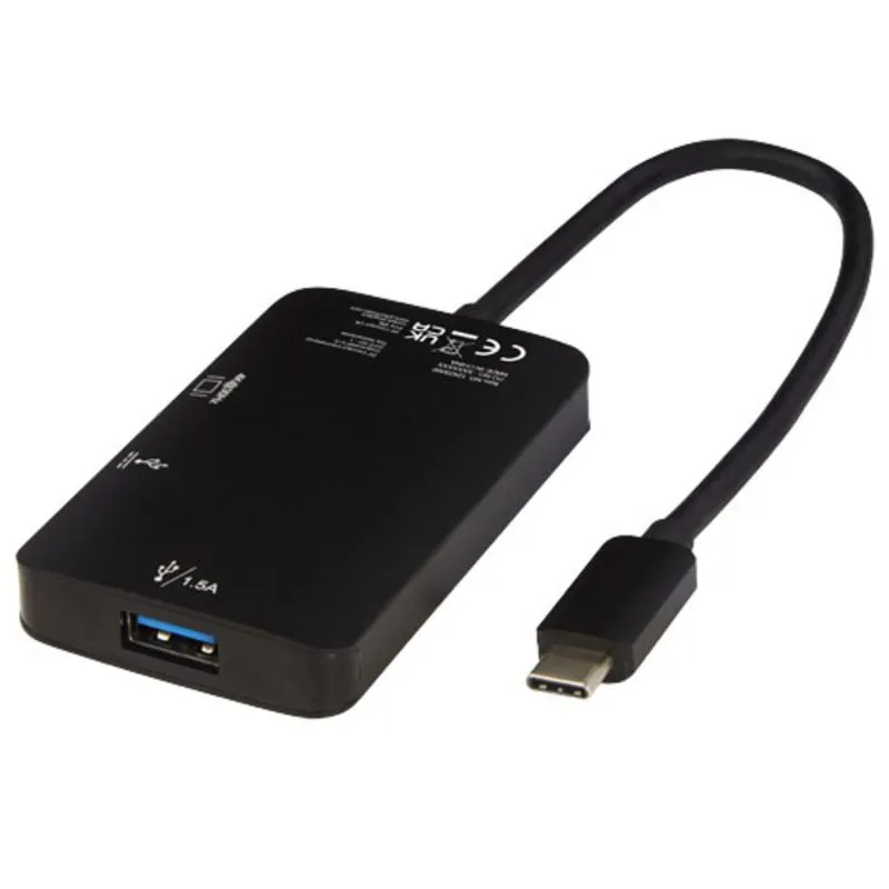 ADAPTADOR MULTIMEDIA DE ALUMINIO TIPO C (USBA/TIPO C/HDMI) 'ADAPT'