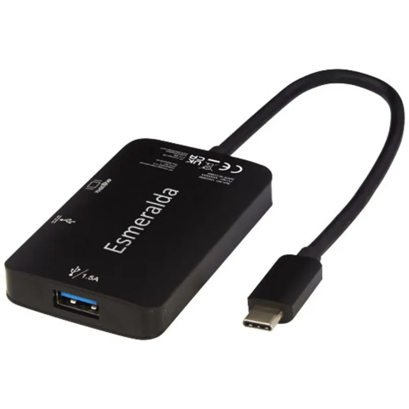 ADAPTADOR MULTIMEDIA DE ALUMINIO TIPO C (USBA/TIPO C/HDMI) 'ADAPT'