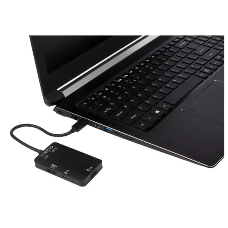 ADAPTADOR MULTIMEDIA DE ALUMINIO TIPO C (USBA/TIPO C/HDMI) 'ADAPT'