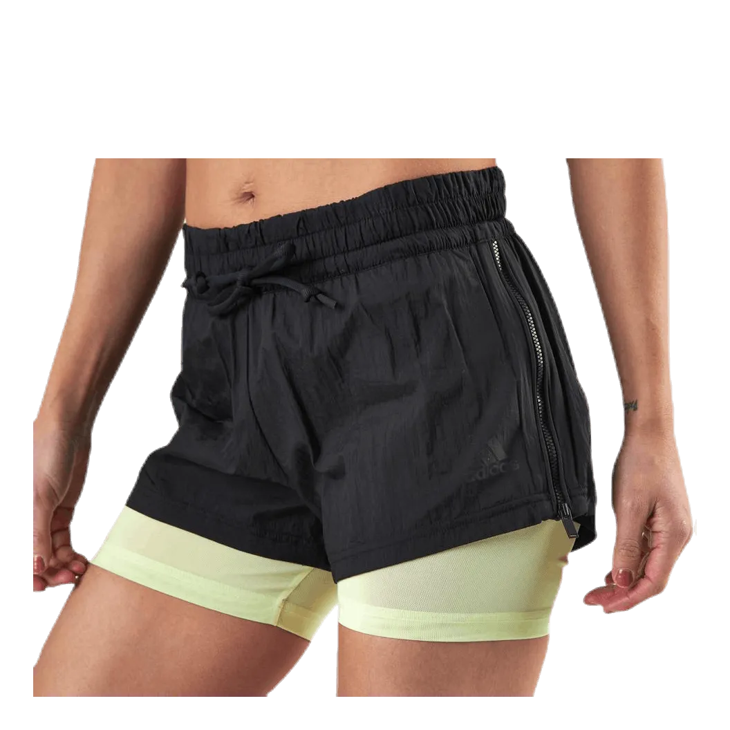 Adidas 2In1 Short Black/Yellow