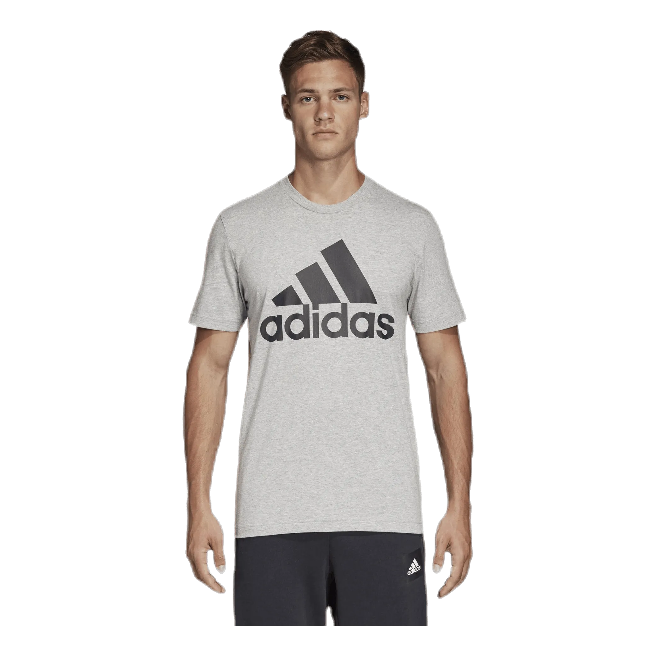 Adidas Mh Bos Tee Medium Grey Heather / Black