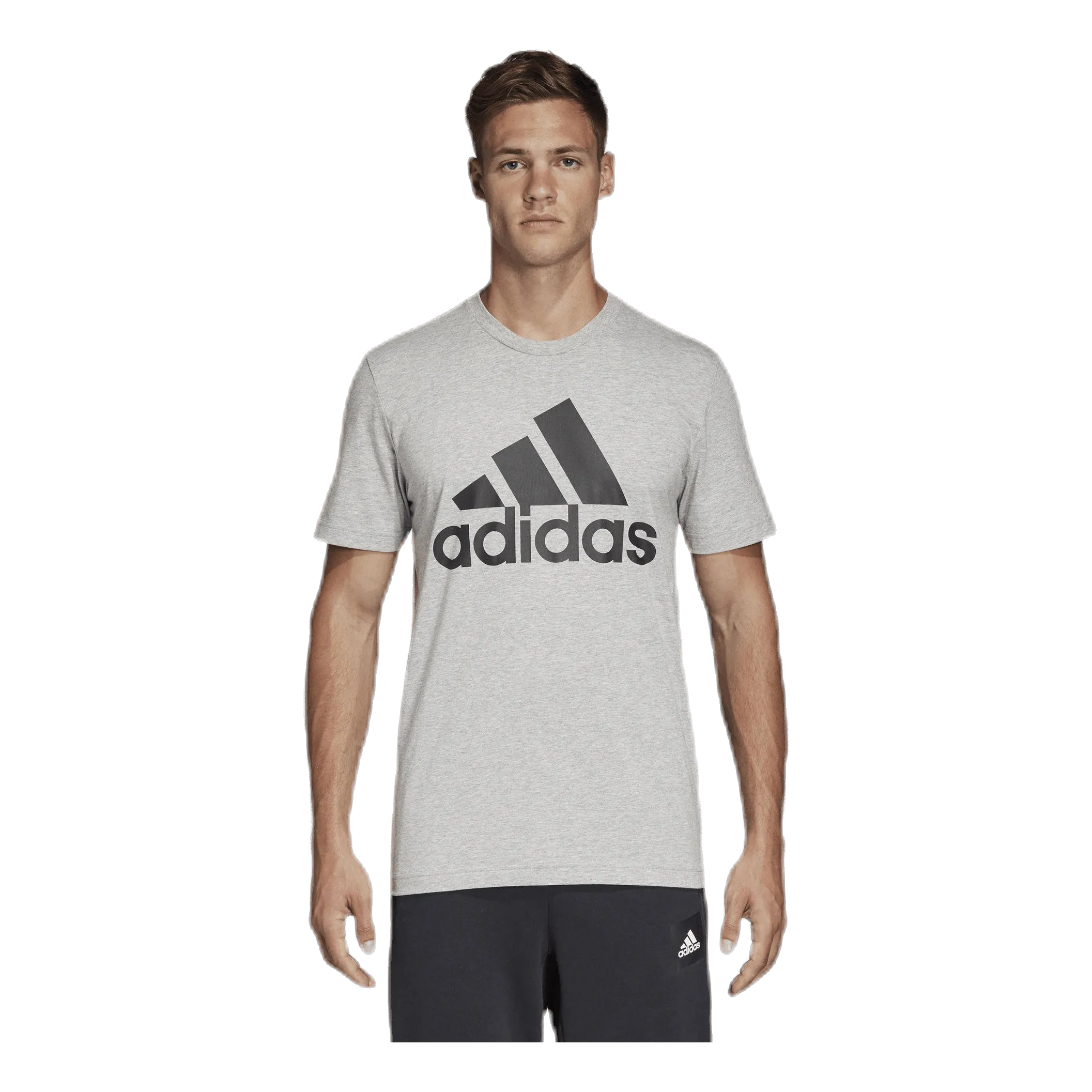Adidas Mh Bos Tee Medium Grey Heather / Black