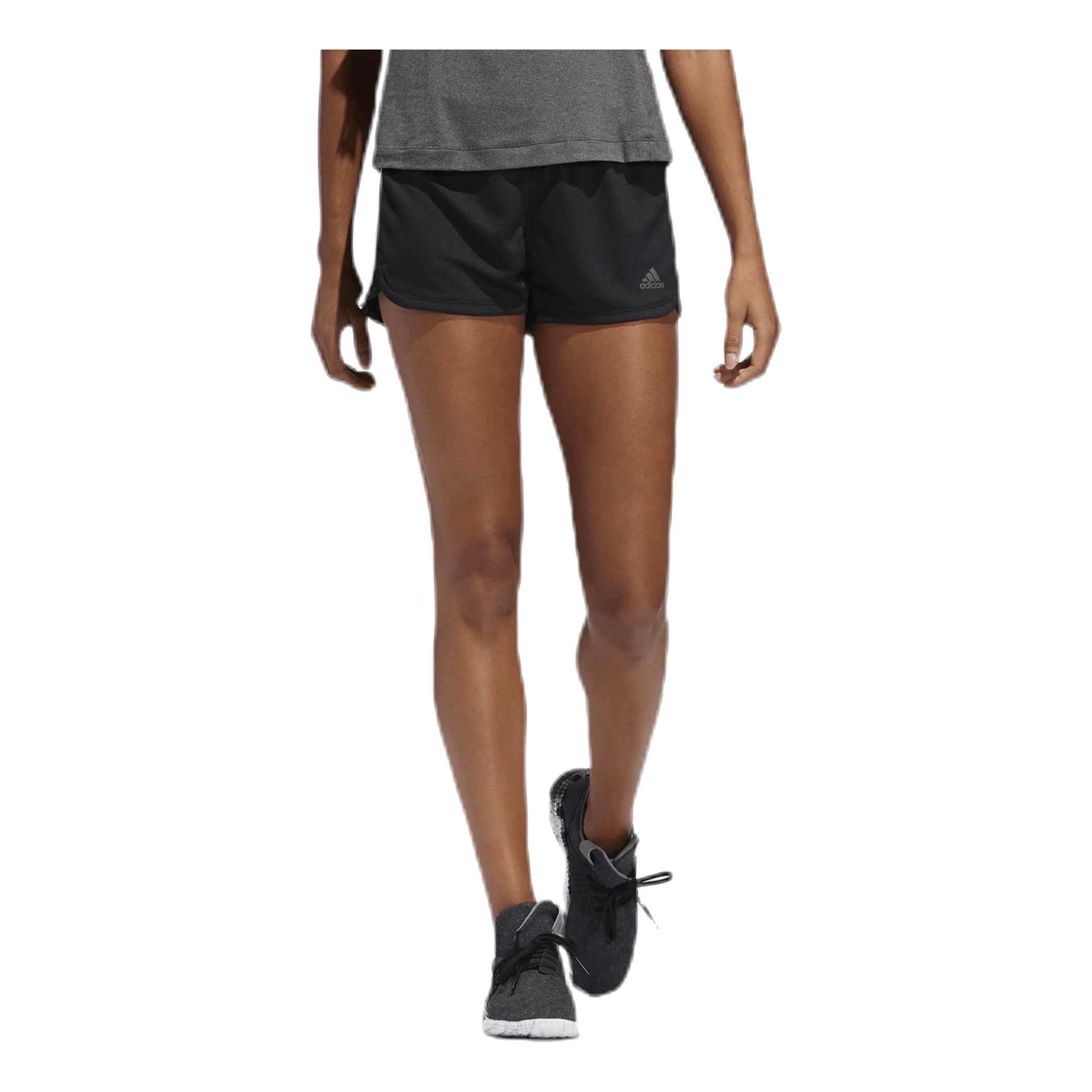 ADIDAS PACER 3STRIPES KNIT SHORTS BLACK