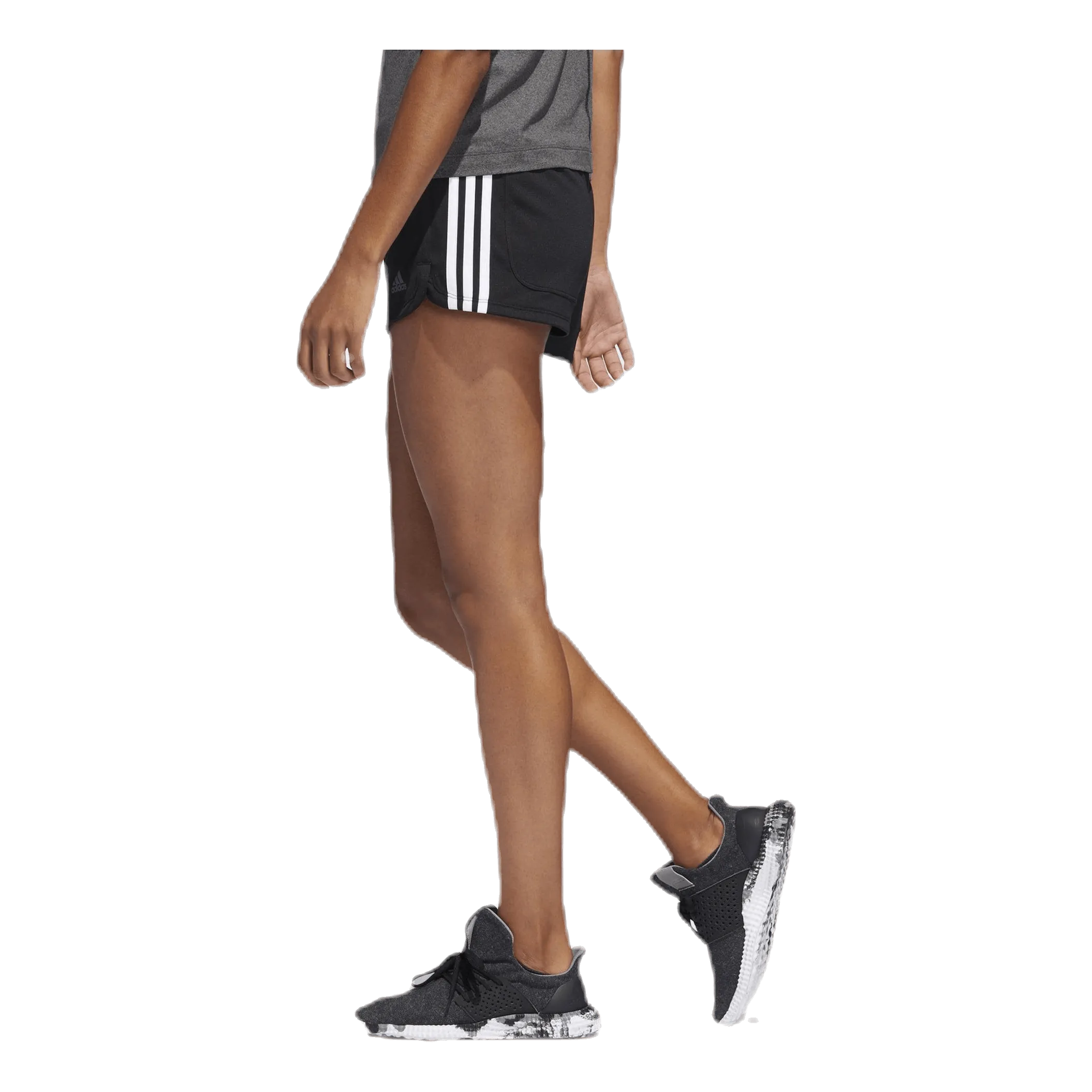 ADIDAS PACER 3STRIPES KNIT SHORTS BLACK