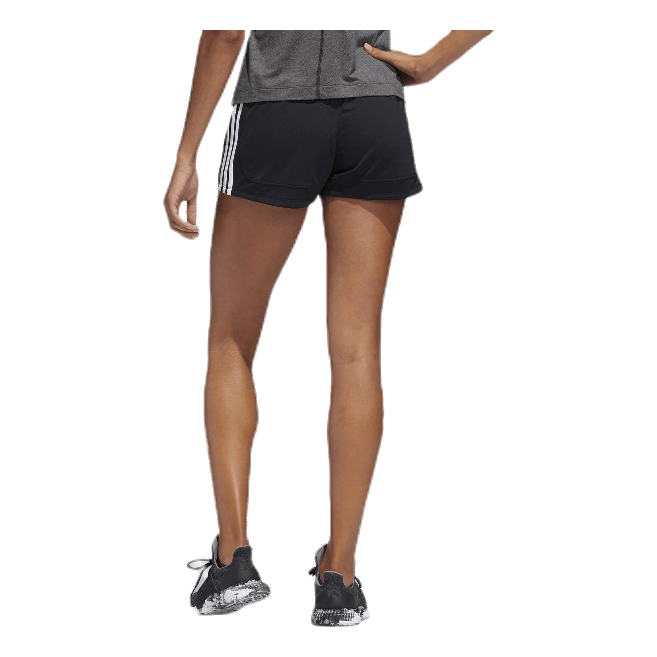 ADIDAS PACER 3STRIPES KNIT SHORTS BLACK