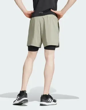 ADIDAS PANTALóN CORTO GYM+ TRAINING 2IN1