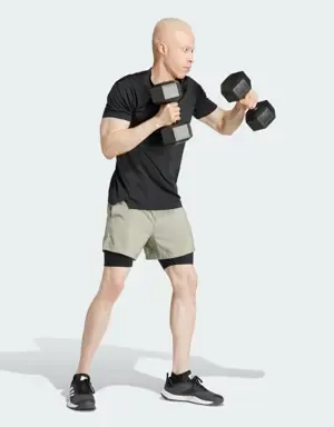 ADIDAS PANTALóN CORTO GYM+ TRAINING 2IN1