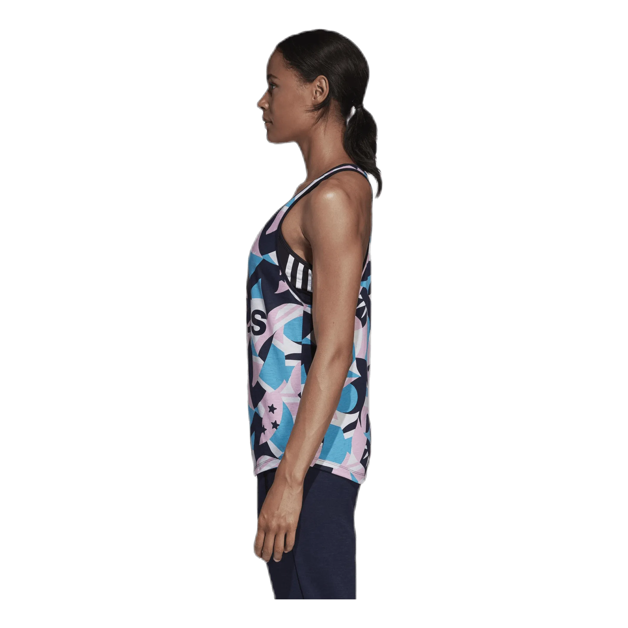 Adidas Sid All Over Print Tank Pink/White