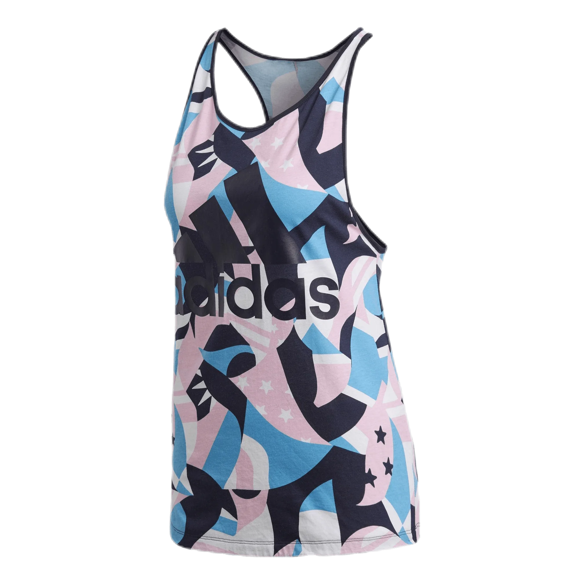 Adidas Sid All Over Print Tank Pink/White