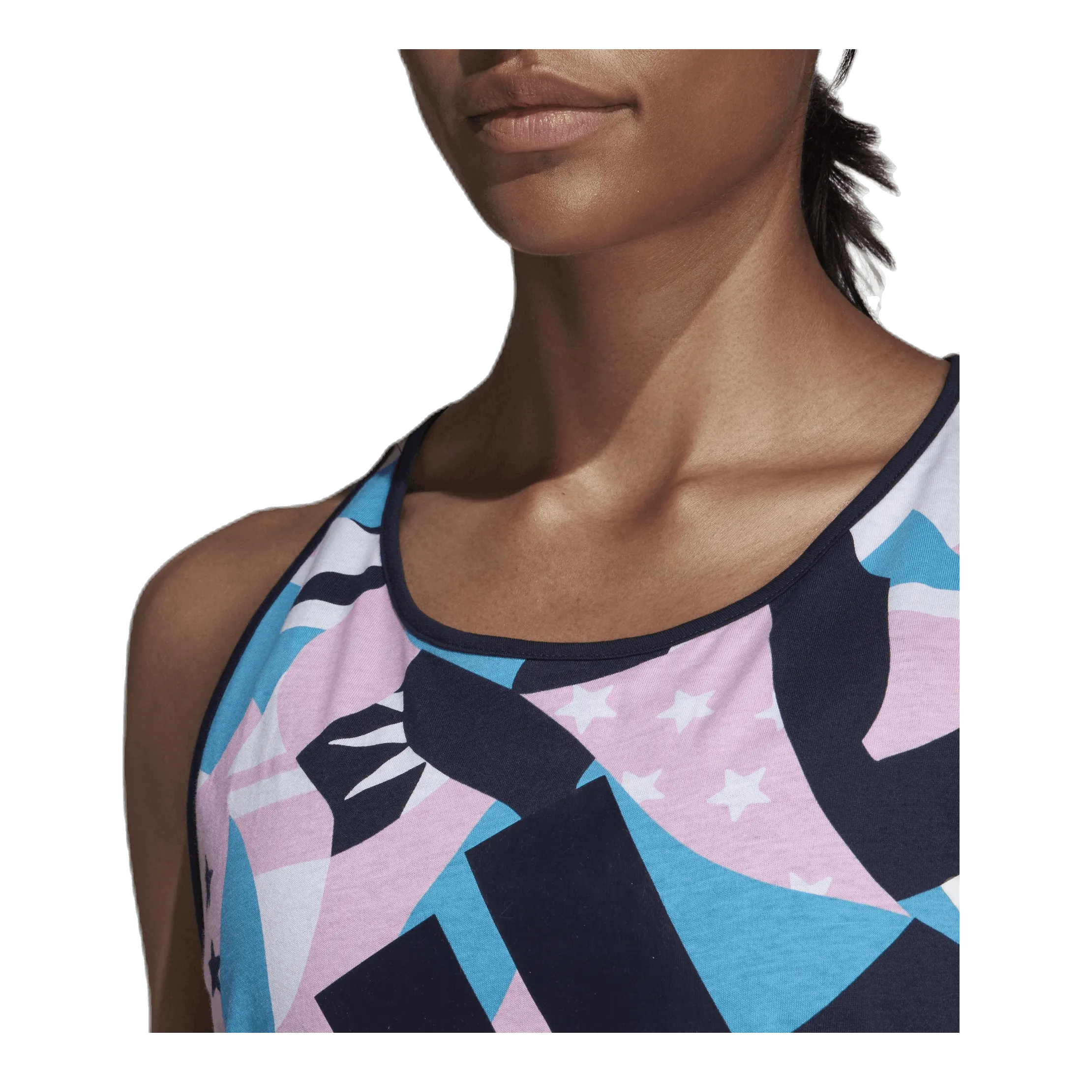 Adidas Sid All Over Print Tank Pink/White
