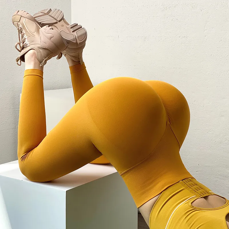 AL0LULU Pantalones de yoga Leggings deportivos de cintura alta Pantalones deportivos de levantamiento de glúteos