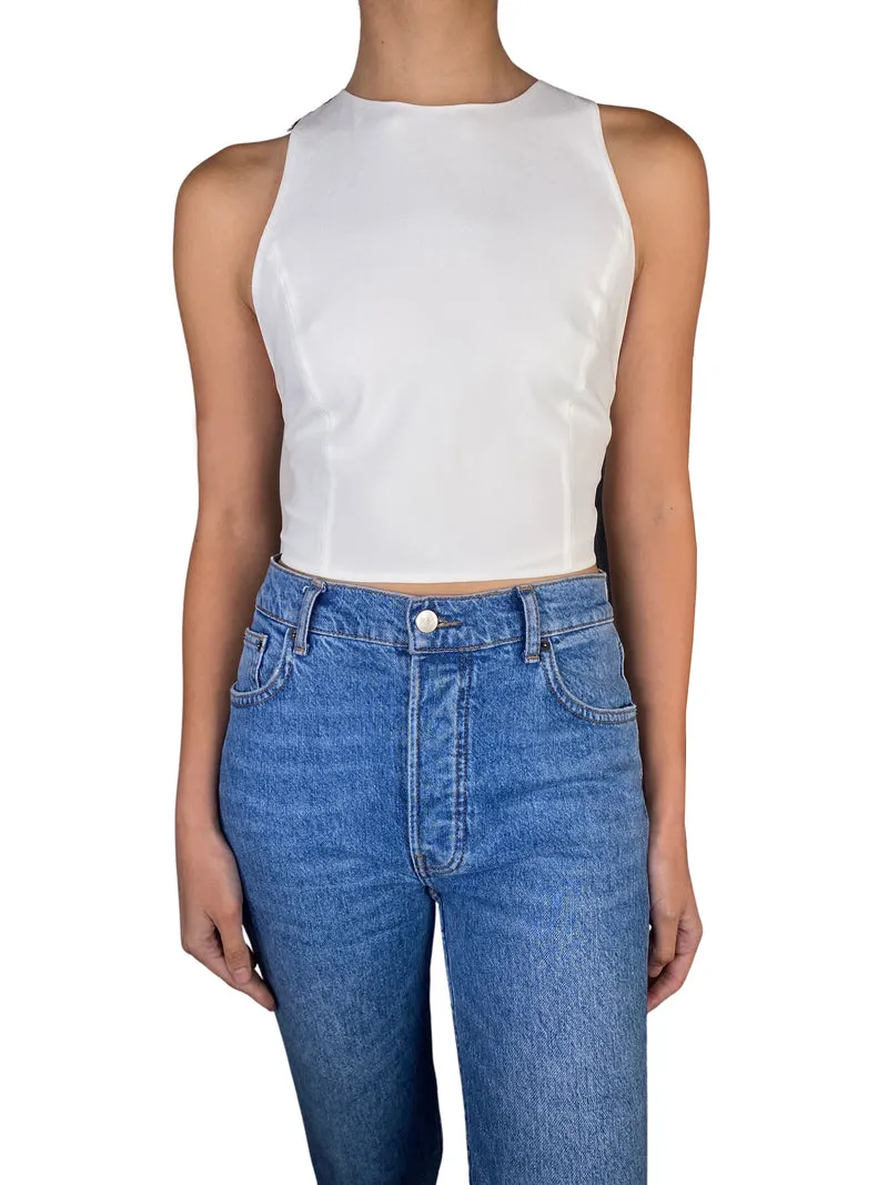 ALICE + OLIVIA Crop Top con Encaje
