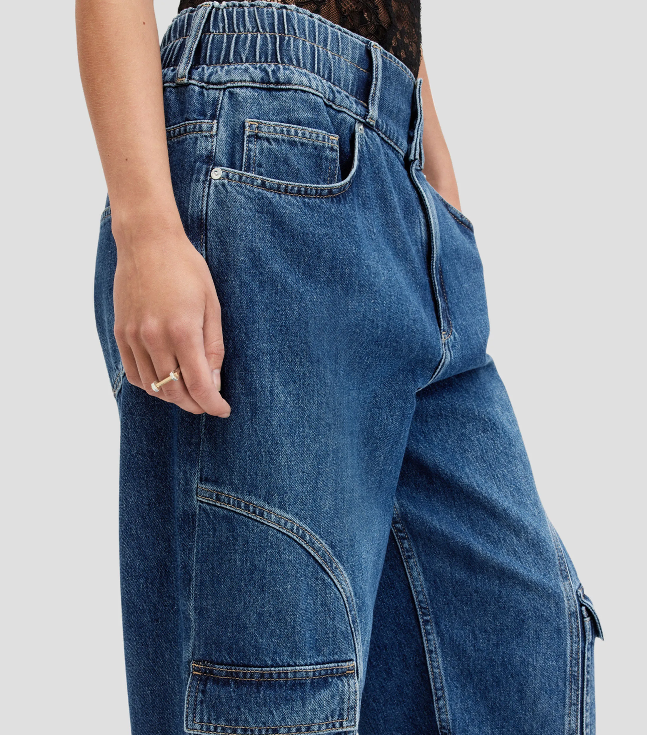 AllSaints Jeans Cargo Mujer