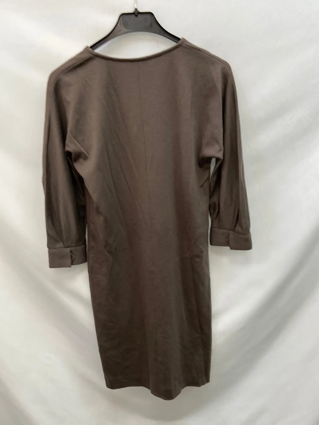 ANGEEL SCHLESSER. Vestido marron ajustado T.38