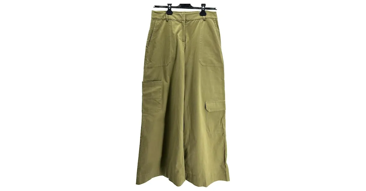 Autre Marque BEC & BRIDGE Pantalón T.Reino Unido 8 Algodón Caqui 
