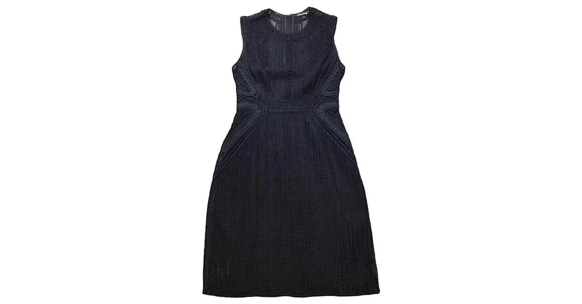 Autre Marque Kobi Halperin Vestido tubo de encaje sin mangas Jaydyn negro 
