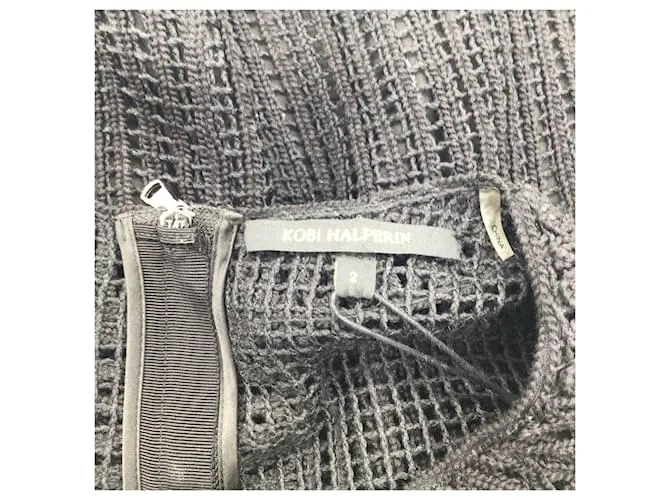 Autre Marque Kobi Halperin Vestido tubo de encaje sin mangas Jaydyn negro 