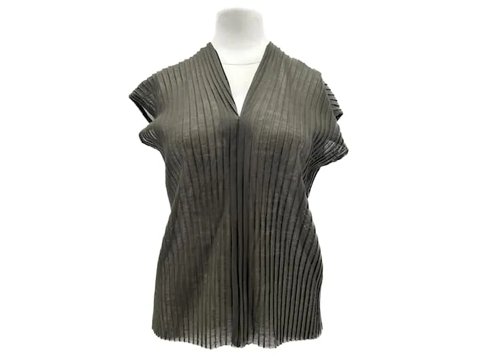 Autre Marque SOMEDAY Tops T.FR 36 Poliéster Caqui 