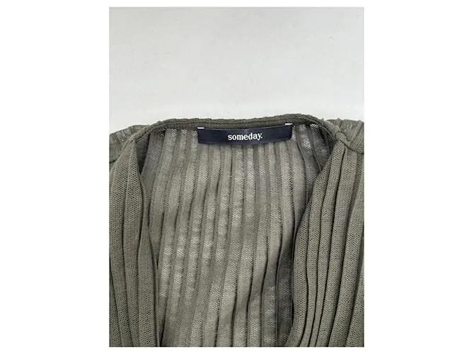 Autre Marque SOMEDAY Tops T.FR 36 Poliéster Caqui 