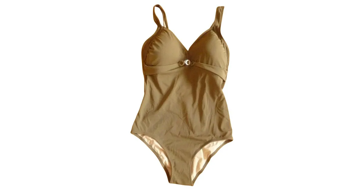 Autre Marque Traje de baño 1 Anne Weyburn pieza Caqui 