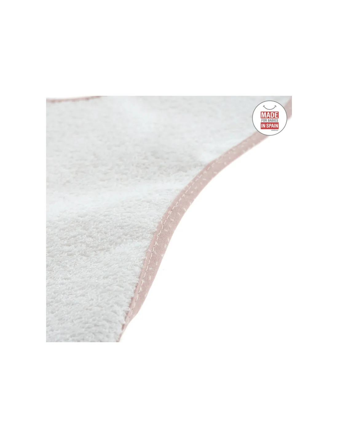 Babero Plastificado Cuadrado Sky Rosa LLuvia de Cambrass
