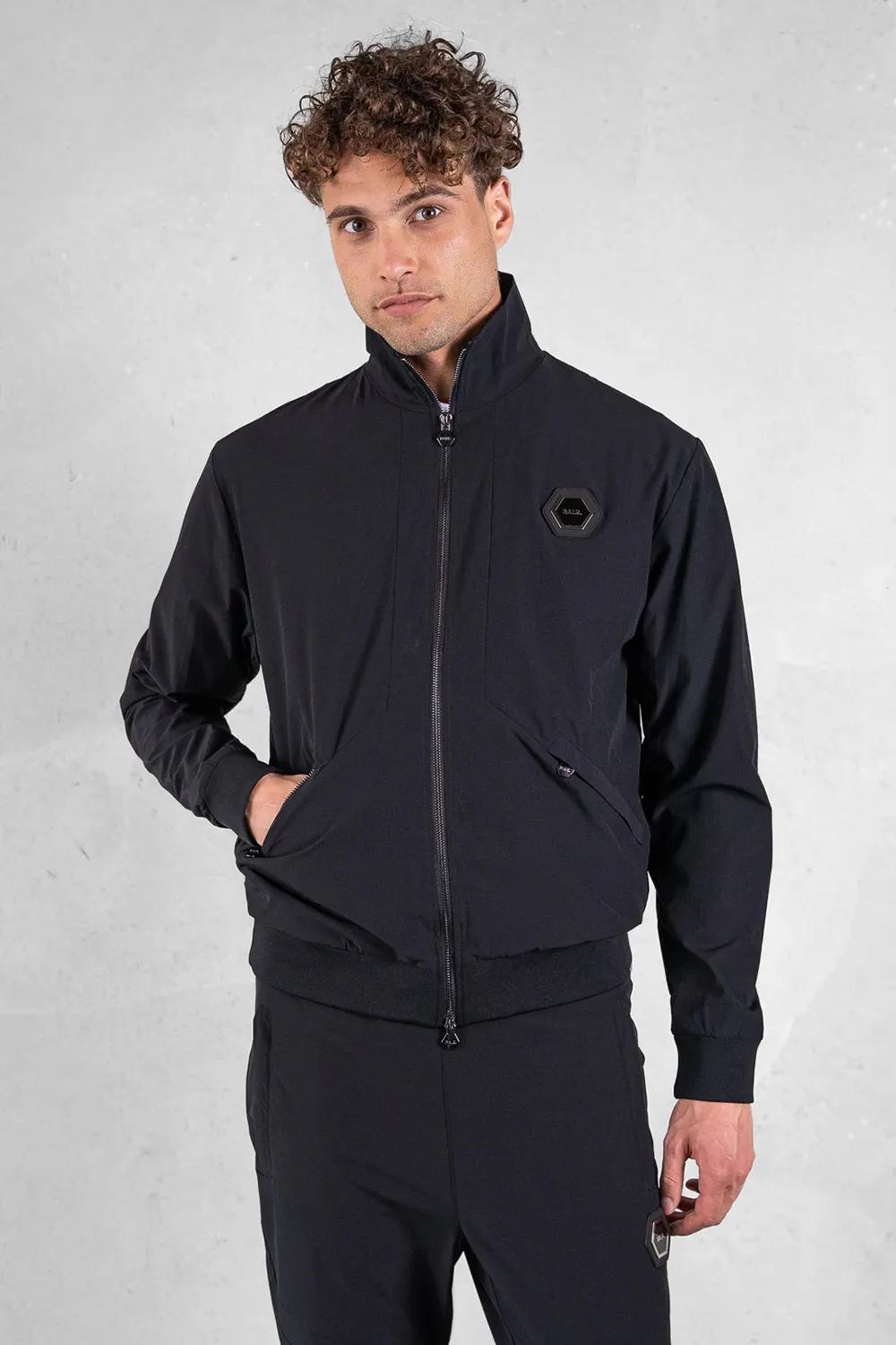 Balr Chaqueta Louis Slim Jet Black