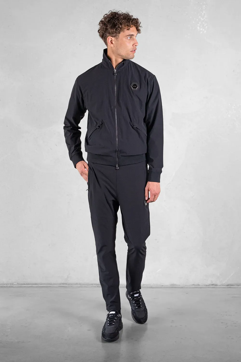 Balr Chaqueta Louis Slim Jet Black