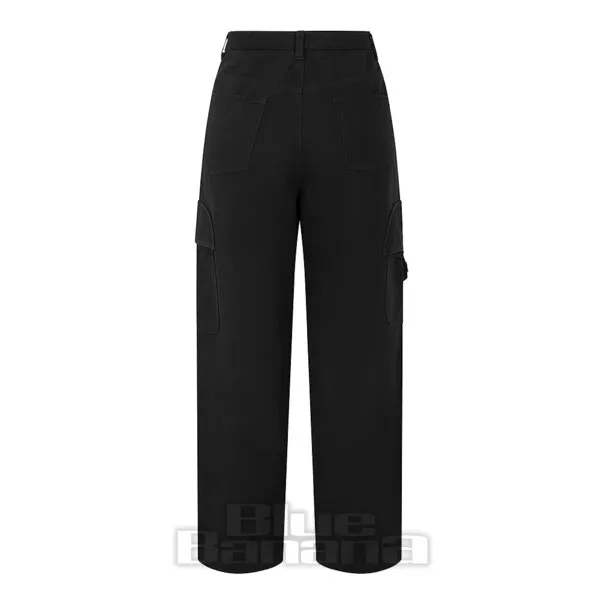 Banned Pantalones De Pierna Ancha Denim (Negro)