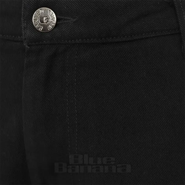 Banned Pantalones De Pierna Ancha Denim (Negro)