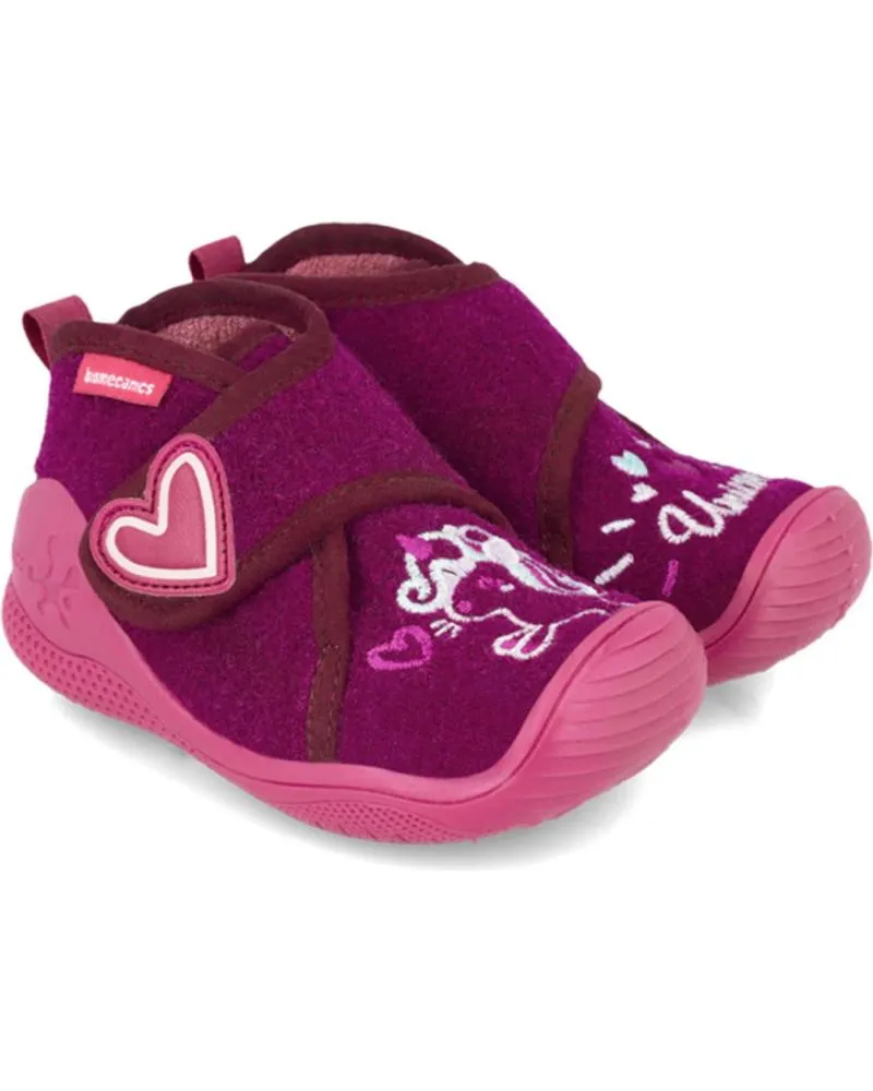 Bebé BIOMECANICS  de Niña PANTUFLAS PARA NINA DE 241151 FIELTRO  CIRUELA
