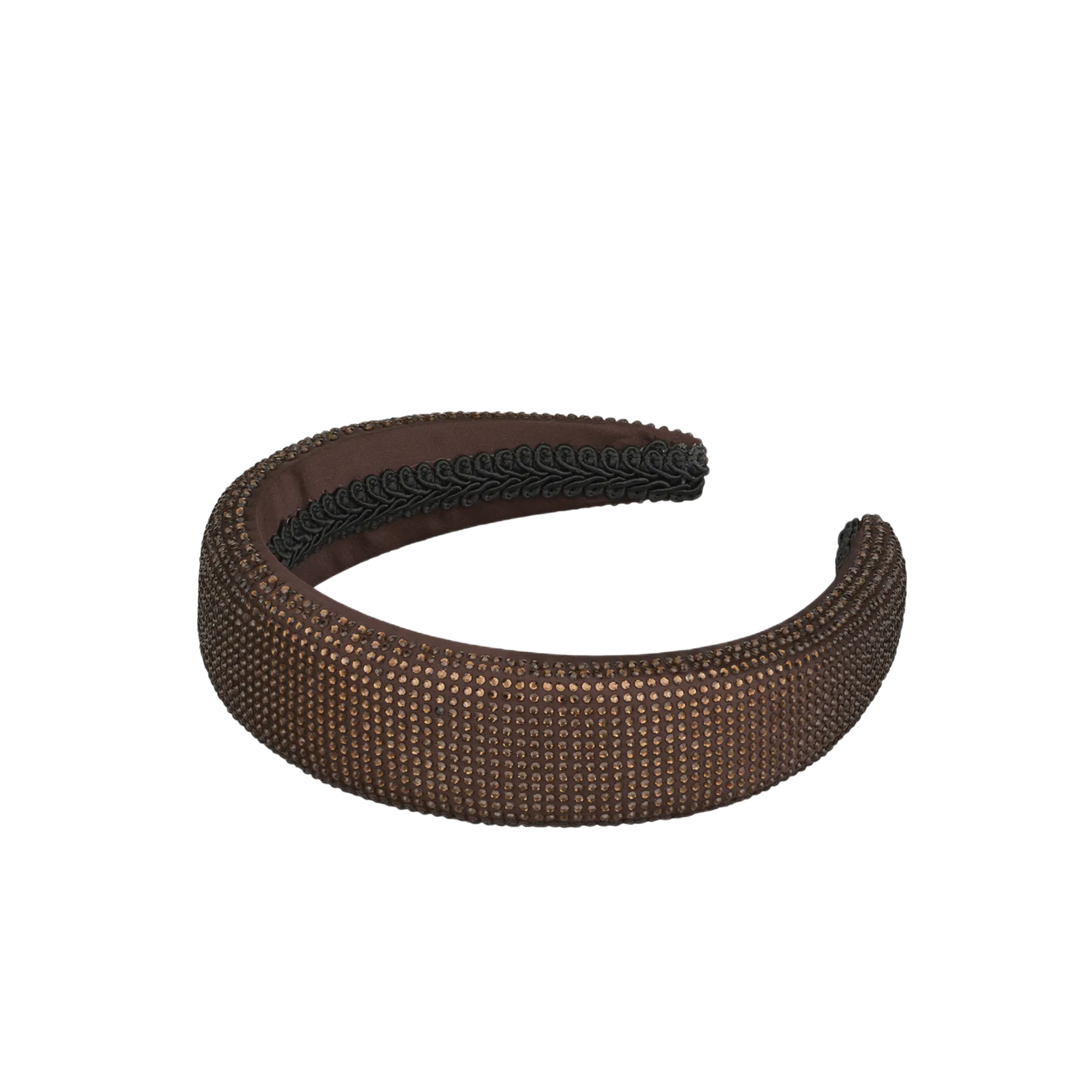 BECKSONDERGAARD Diadema con strass en marron