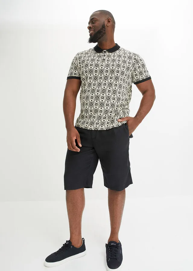 Bermuda con cinturilla elástica Negro