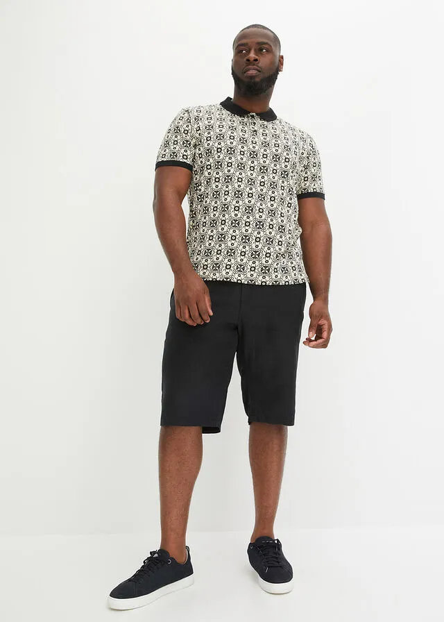 Bermuda con cinturilla elástica Negro