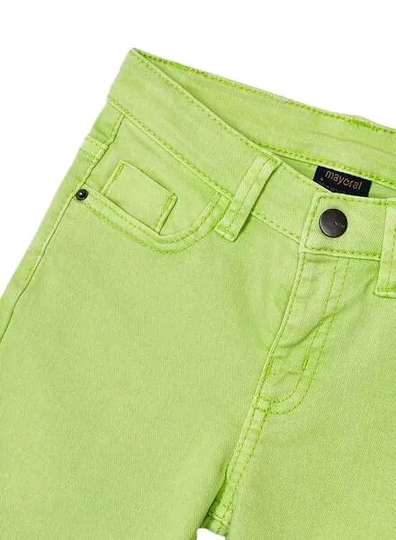 Bermuda Mayoral Sarga Verde Para Niño