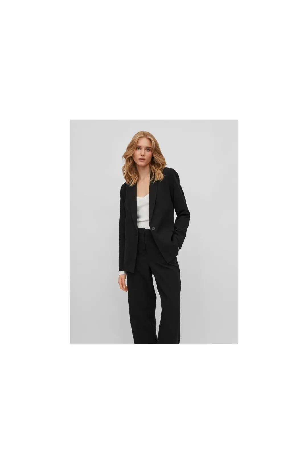 BLAZER CON BOTON VIKAMMA NEGRO