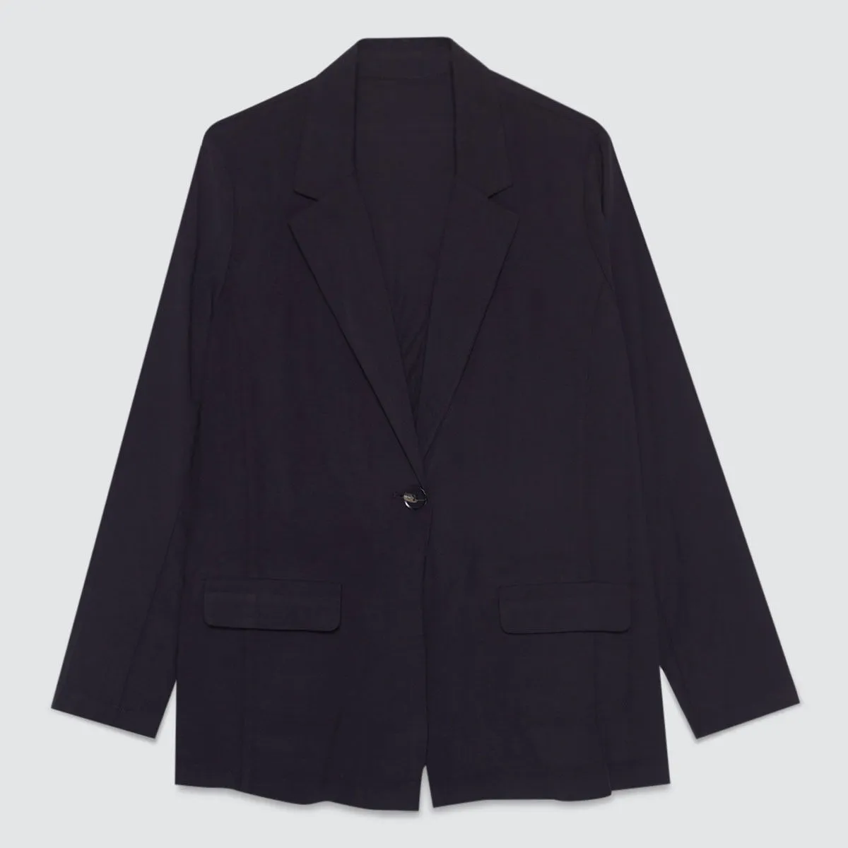 Blazer Desestructurado con Bolsillos de Tapa
