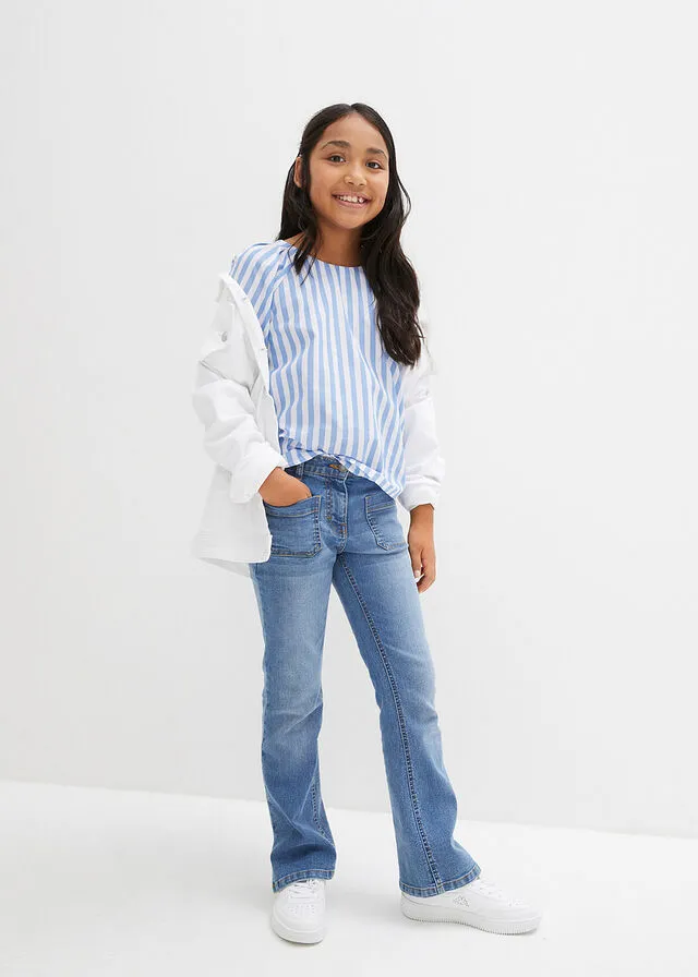 BLUSA BLANCOAZUL PROVENZAL CON RAYAS