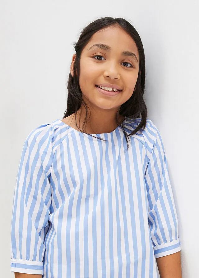 BLUSA BLANCOAZUL PROVENZAL CON RAYAS