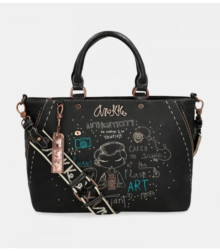 BOLSO ASA CORTA ANEKKE NEGRO