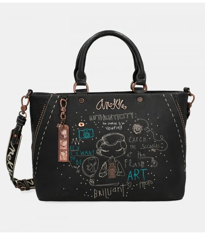 BOLSO ASA CORTA ANEKKE NEGRO