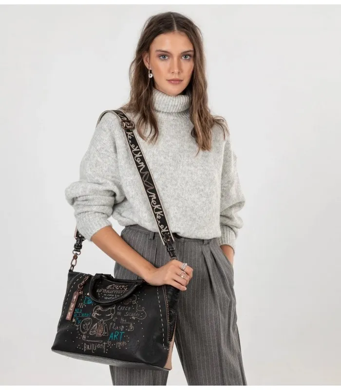 BOLSO ASA CORTA ANEKKE NEGRO