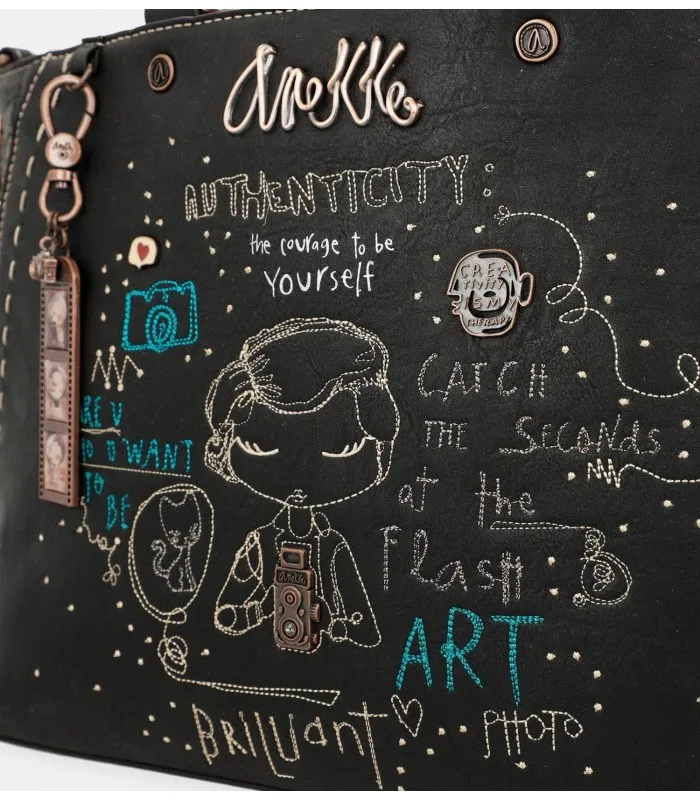 BOLSO ASA CORTA ANEKKE NEGRO