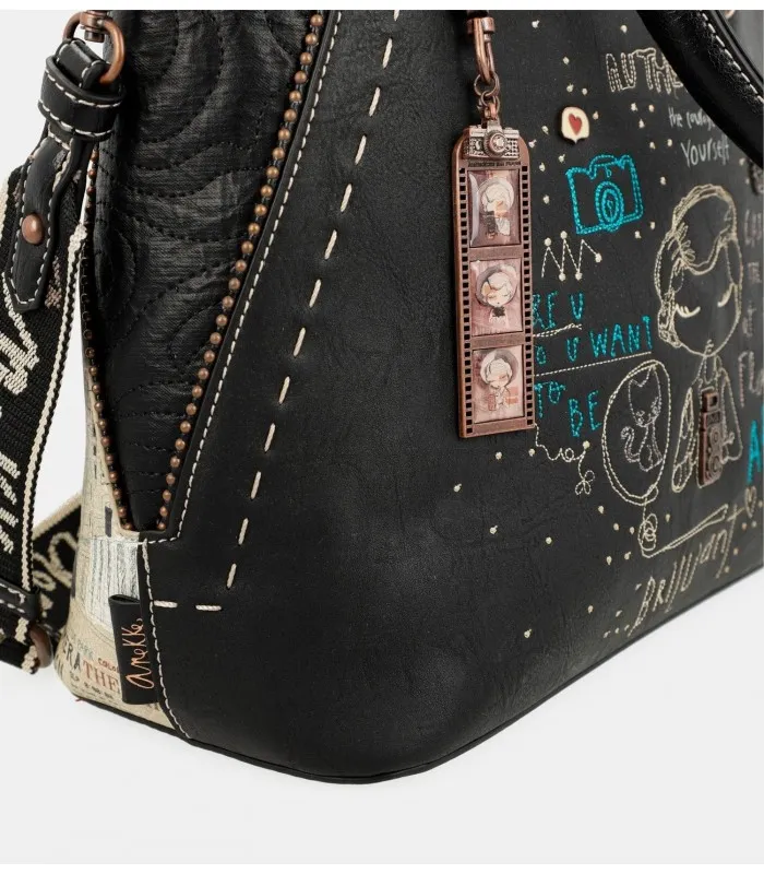 BOLSO ASA CORTA ANEKKE NEGRO