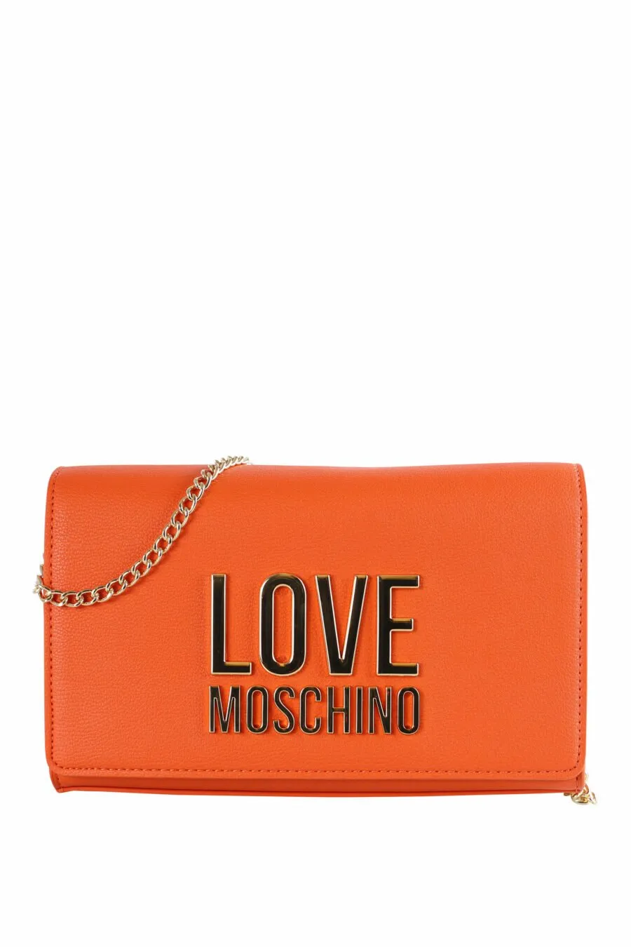Bolso bandolera naranja con logo 