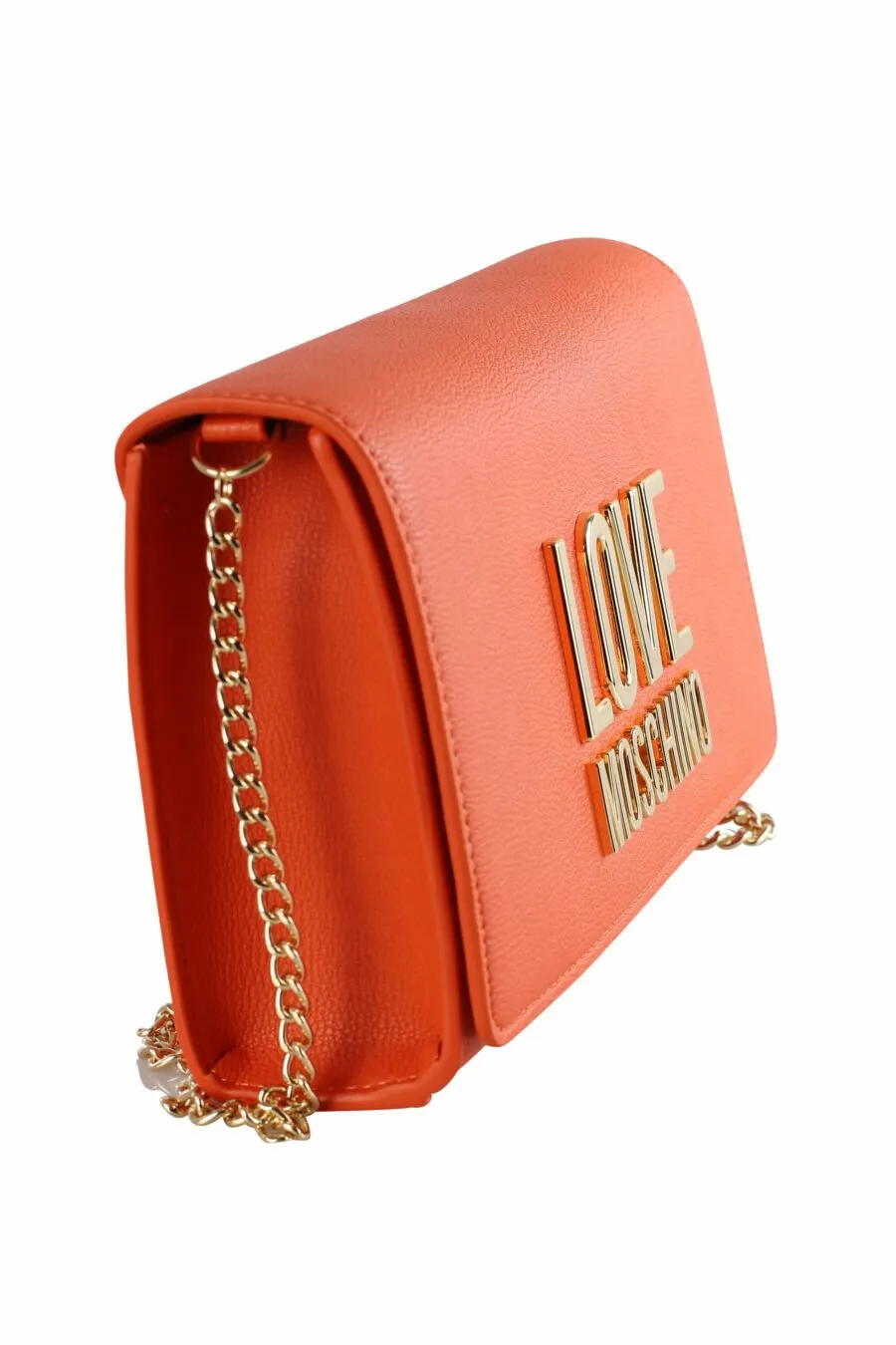 Bolso bandolera naranja con logo 
