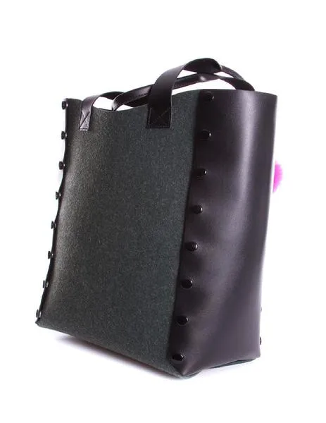 bolso blover fieltro verde